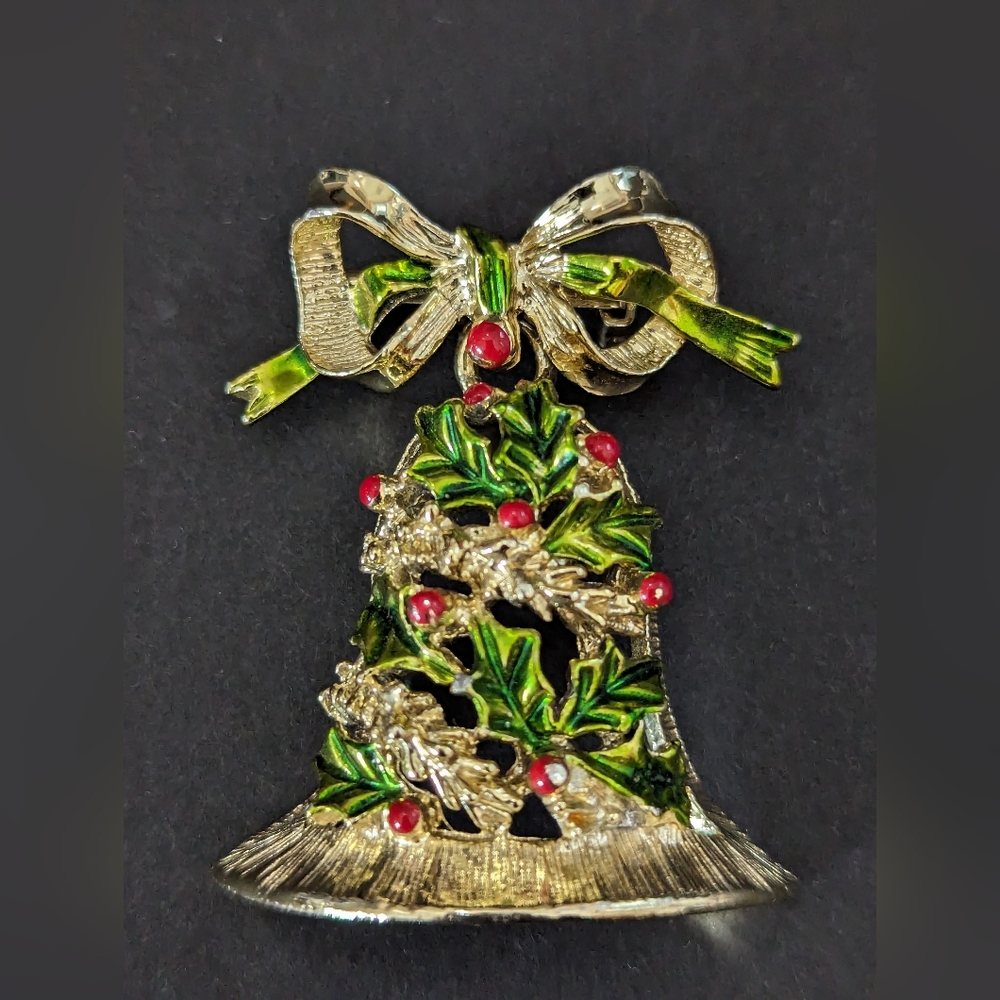 Vintage 1950 Gerry Christmas Brooch